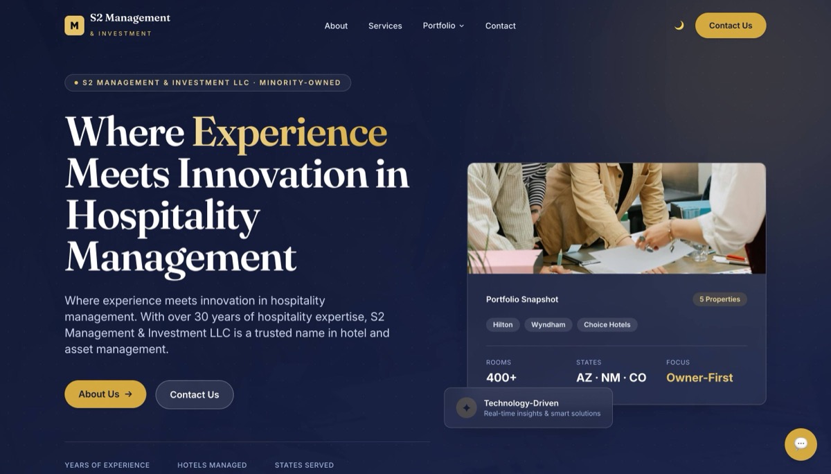 S2 Management and Investment website